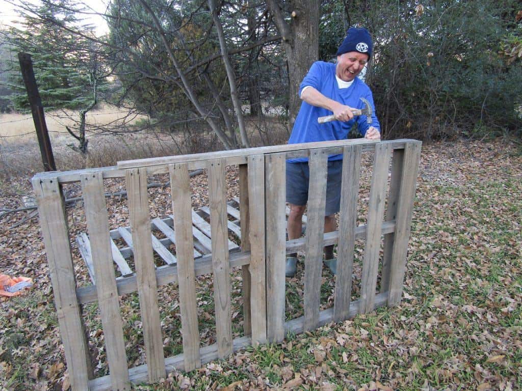 Woodlands Retreat pallet chicken coop -50-50